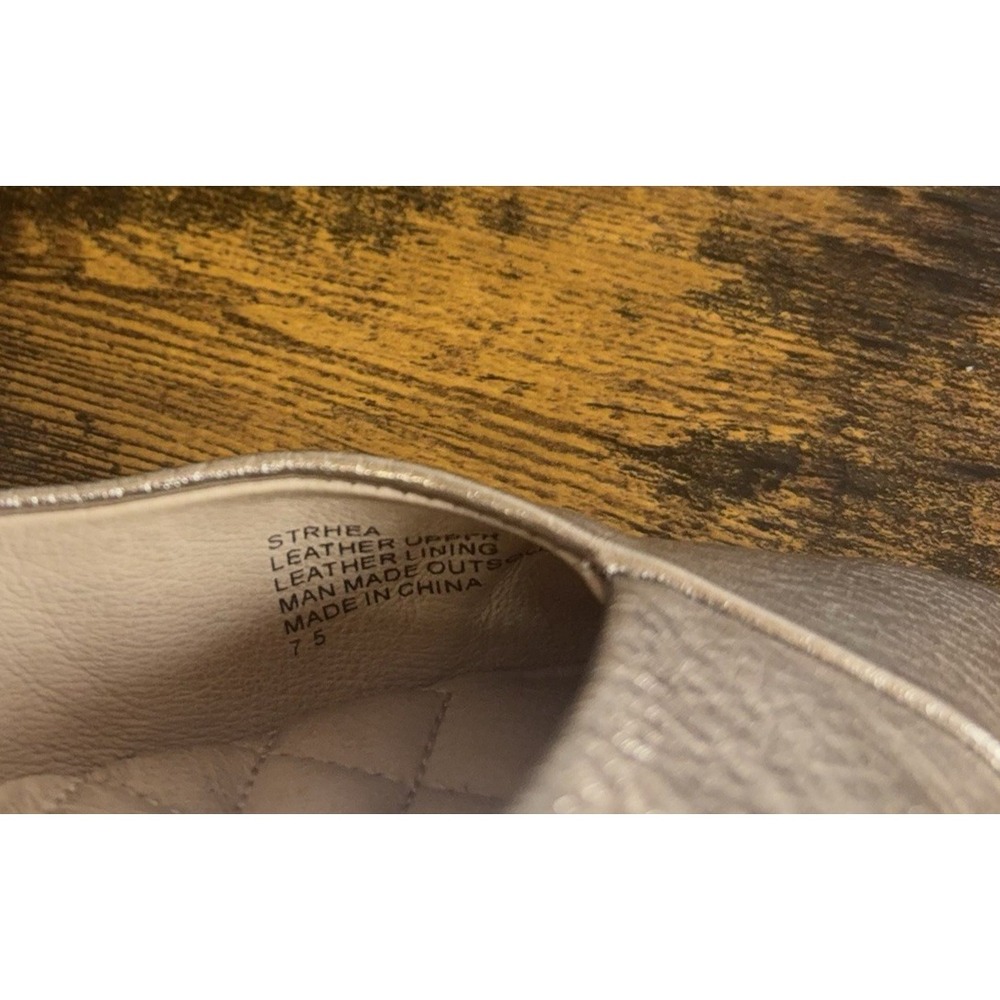 Birdies Goldfinch Leather Flats Womens 7.5 Champagne Metallic Gold Classic - Picture 11 of 11